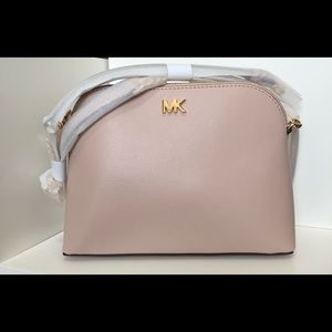 Michael Kors Crossgrain Leather Dome Crossbody